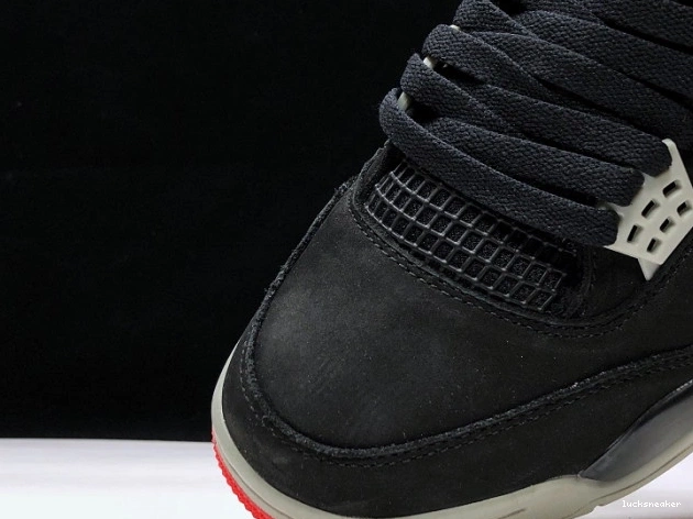 Cheap LUCY CEMENT JORDAN 4 BLACK 308497-060 RETRO 0804